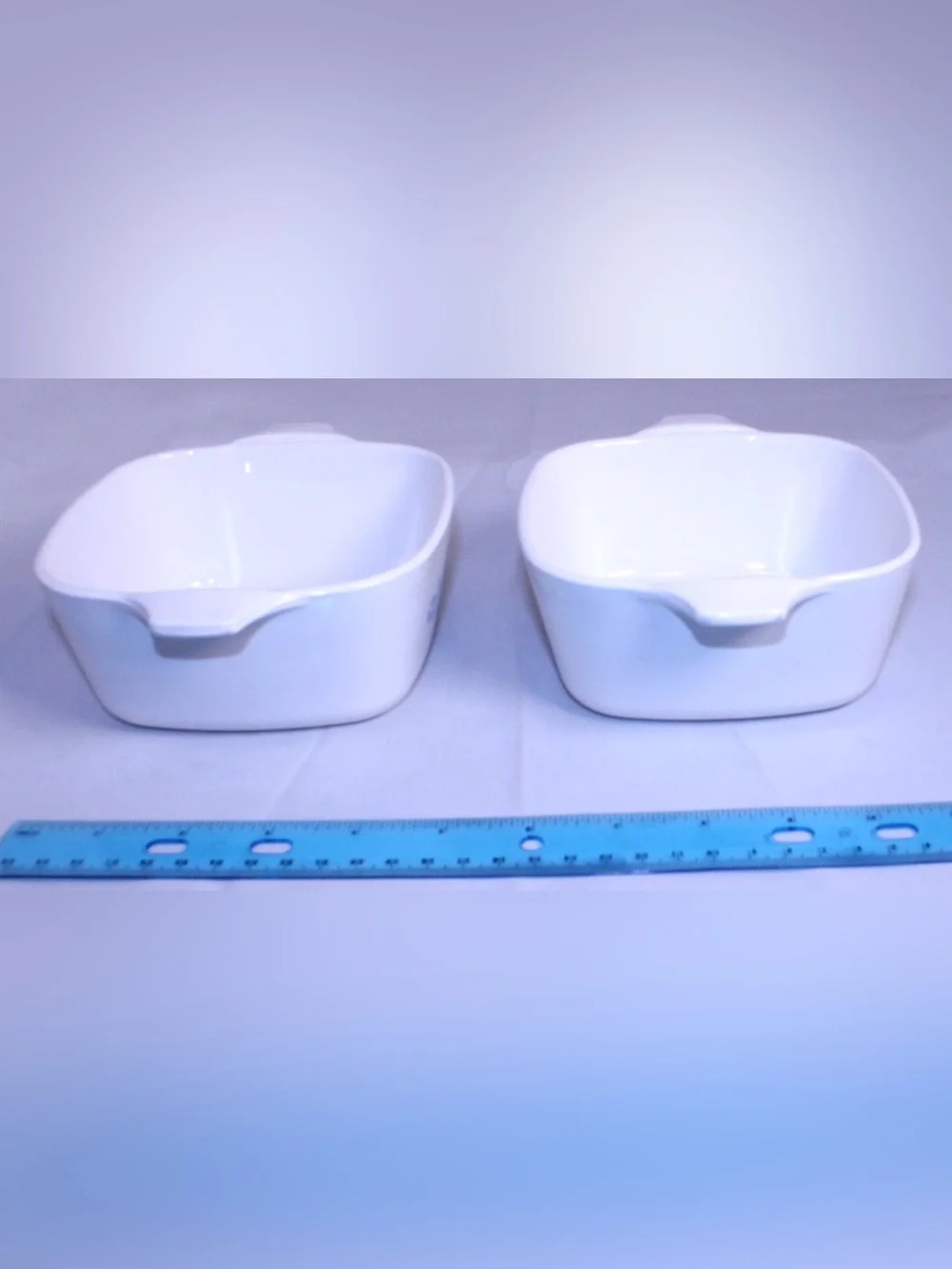MCM Vintage CorningWare Ceramic Bake Dishes P-43-B 💙 Blue Cornflower - 2